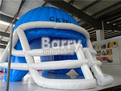 China Best Factory Blue Inflatable Football Helmet Tunnel For Event BY-IS-038